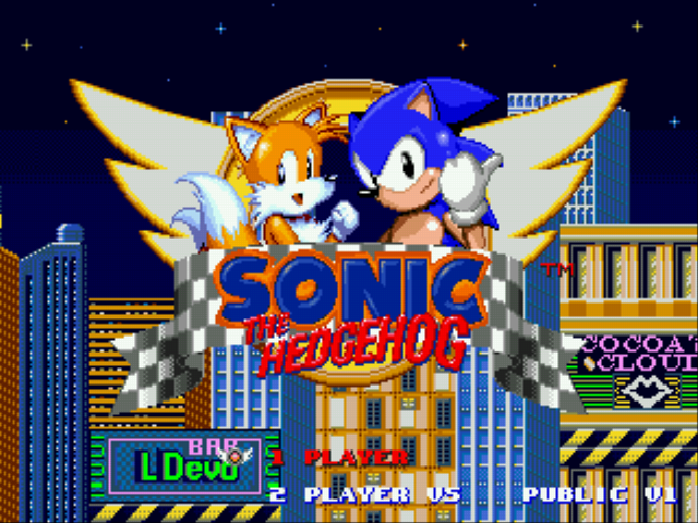 Sonic the Hedgehog - Tribute Title Screen